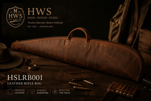 Hunter Series - Leather Rifle Bag - Hide, Wood & Steel